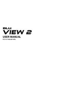 Blu View 2 manual. Smartphone Instructions.